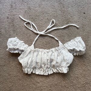 XS SHEIN white crop top